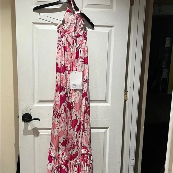 Moschino Pink and White Floral Maxi Dress - Picture 4 of 7